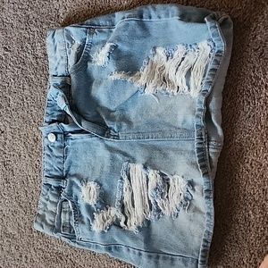 Blue spice skirt, blue Jean size 5